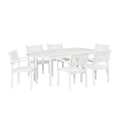 Set da pranzo impilabile in legno Caladesi