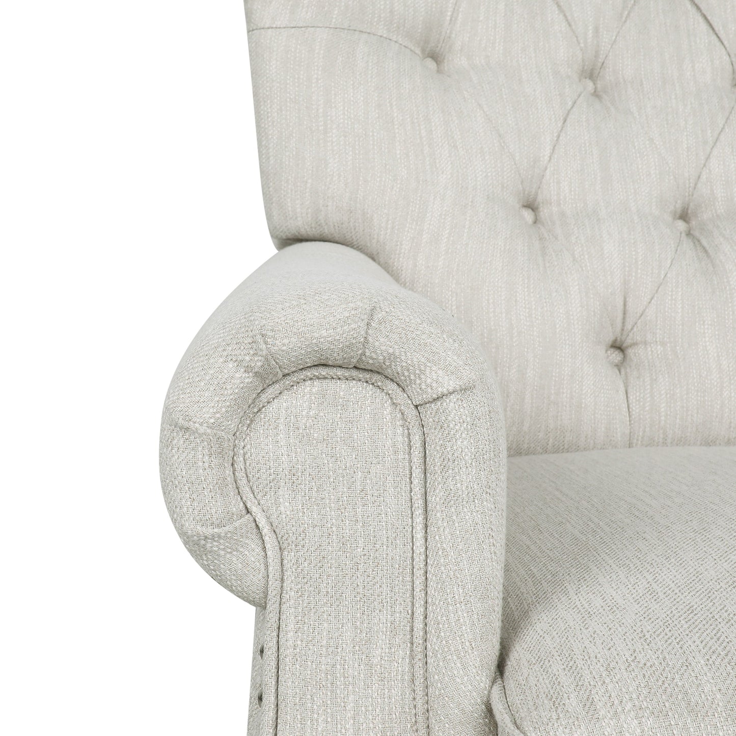 Poltrona reclinabile imbottita contemporanea Callade di Christopher Knight Home