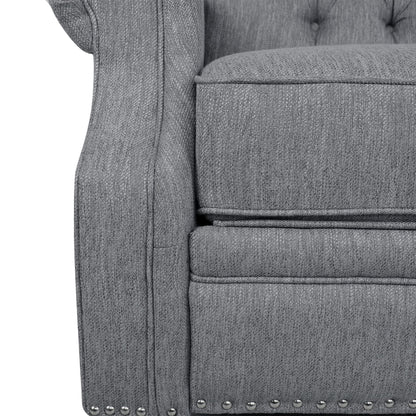 Poltrona reclinabile imbottita contemporanea Callade di Christopher Knight Home