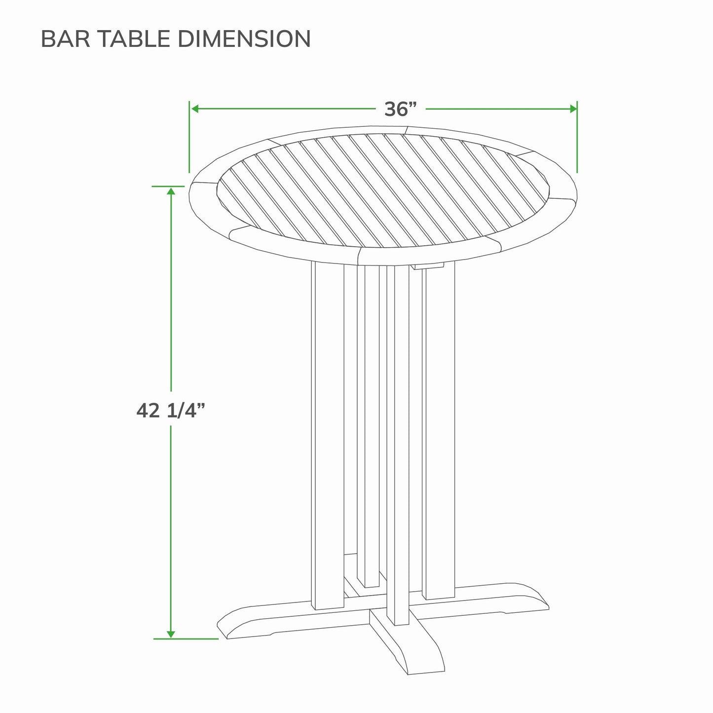 Set da bistrot Cambridge Casual Chara Teak da 3 pezzi