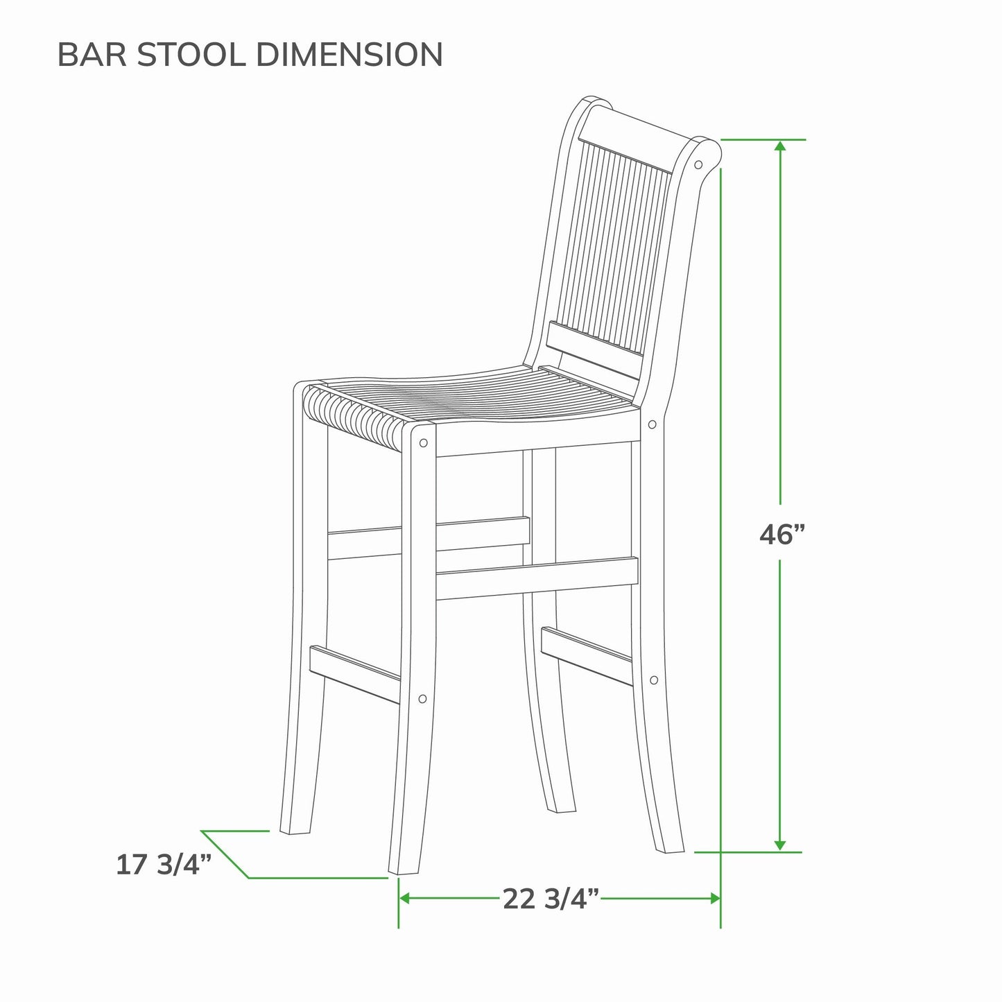 Set da bistrot Cambridge Casual Chara Teak da 3 pezzi