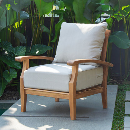 Set da giardino Cambridge Casual Leon in teak da 3 pezzi con cuscini