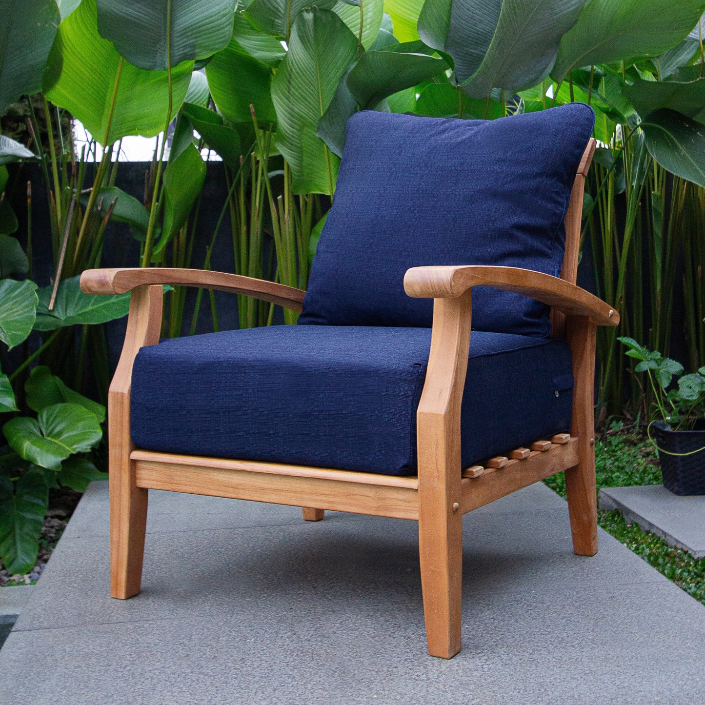 Set da giardino Cambridge Casual Leon in teak da 3 pezzi con cuscini
