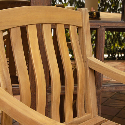 Set da pranzo per esterni Cambridge Casual Leon in teak da 5 pezzi
