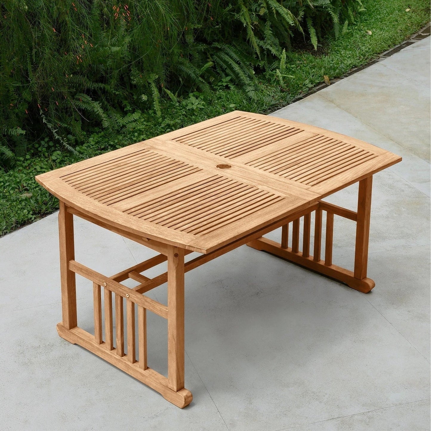Set da pranzo estensibile per patio Cambridge Casual Leon in teak da 6 pezzi