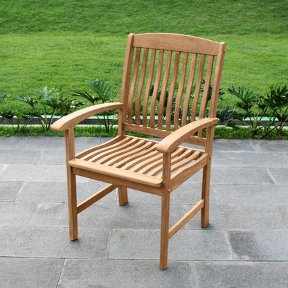 Set da pranzo estensibile per patio Cambridge Casual Leon in teak da 6 pezzi
