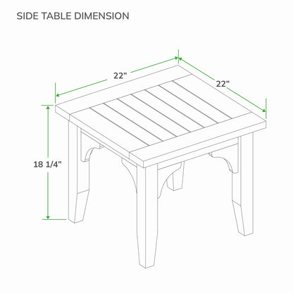 Set da conversazione per patio in teak Cambridge Casual Leon da 7 pezzi
