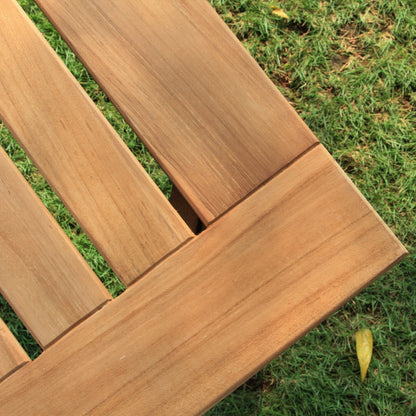 Set da conversazione per patio in teak Cambridge Casual Leon da 7 pezzi