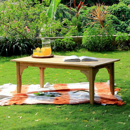 Set da conversazione per patio in teak Cambridge Casual Leon da 7 pezzi
