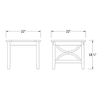 Set da salotto da giardino Cambridge Casual Lowell in teak, 3 pezzi