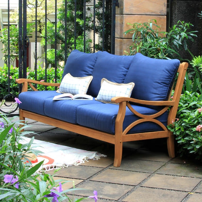 Set da conversazione per esterni Cambridge Casual Lowell in legno di teak da 5 pezzi