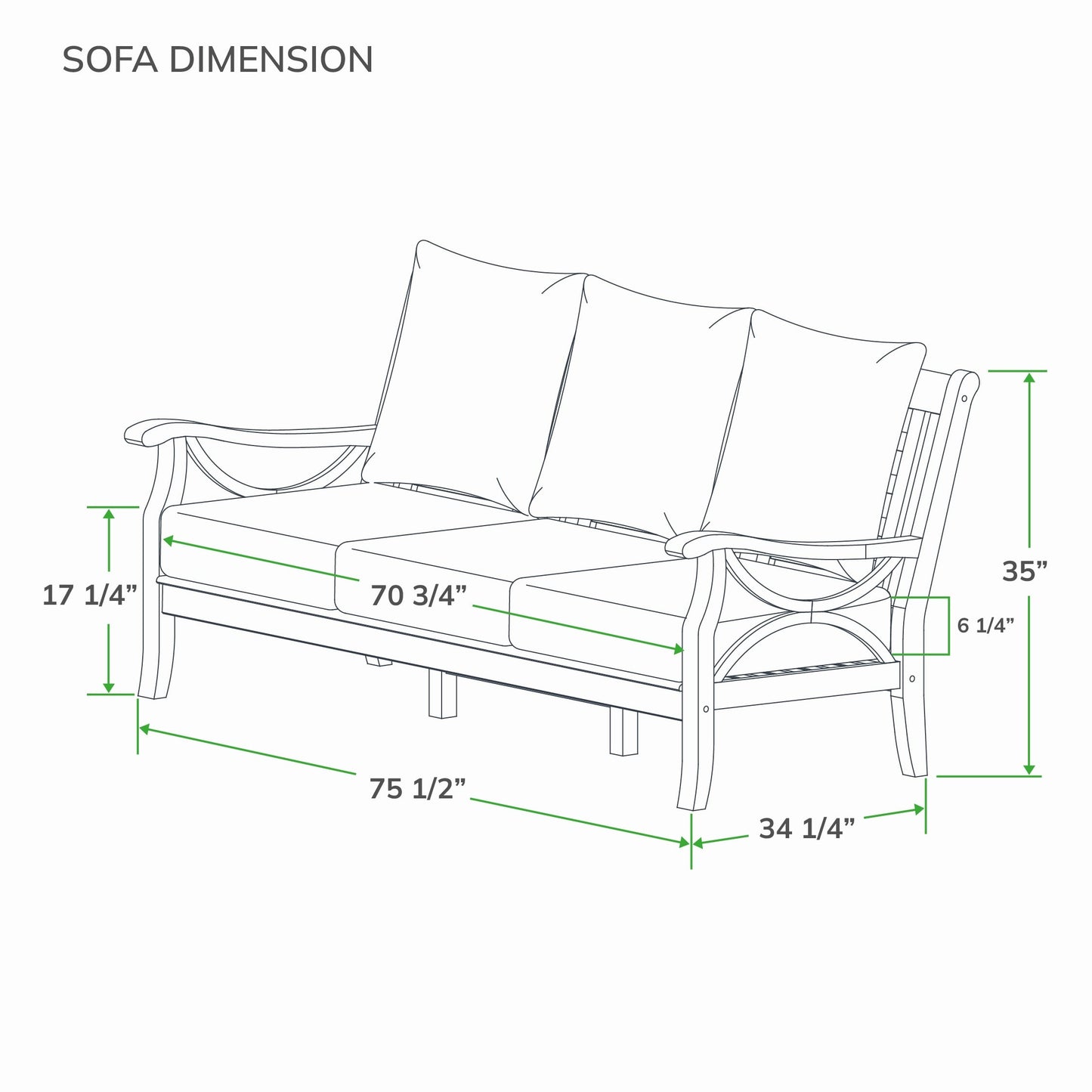 Set da conversazione per esterni Cambridge Casual Lowell in legno di teak da 5 pezzi