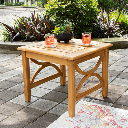 Set da conversazione per esterni Cambridge Casual Lowell in legno di teak da 5 pezzi