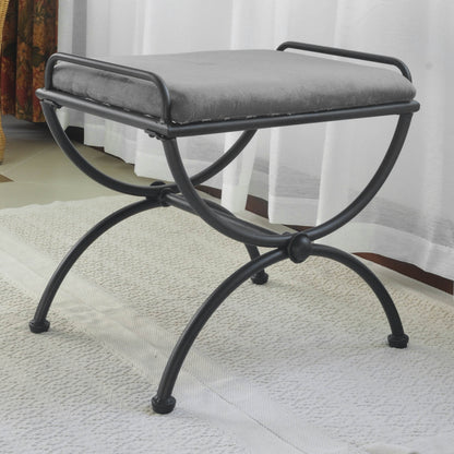 Sgabello da toeletta Cambridge Iron con cuscino