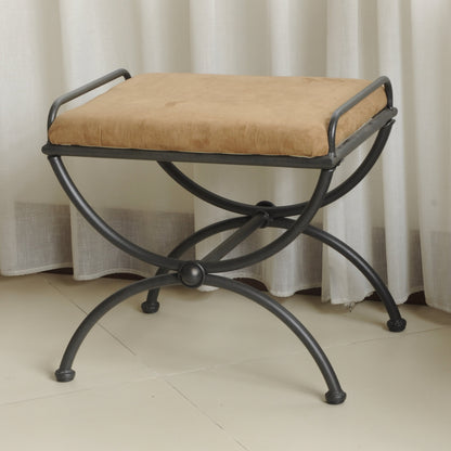 Sgabello da toeletta Cambridge Iron con cuscino