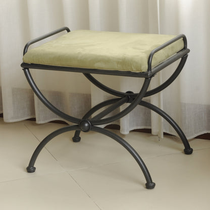 Sgabello da toeletta Cambridge Iron con cuscino