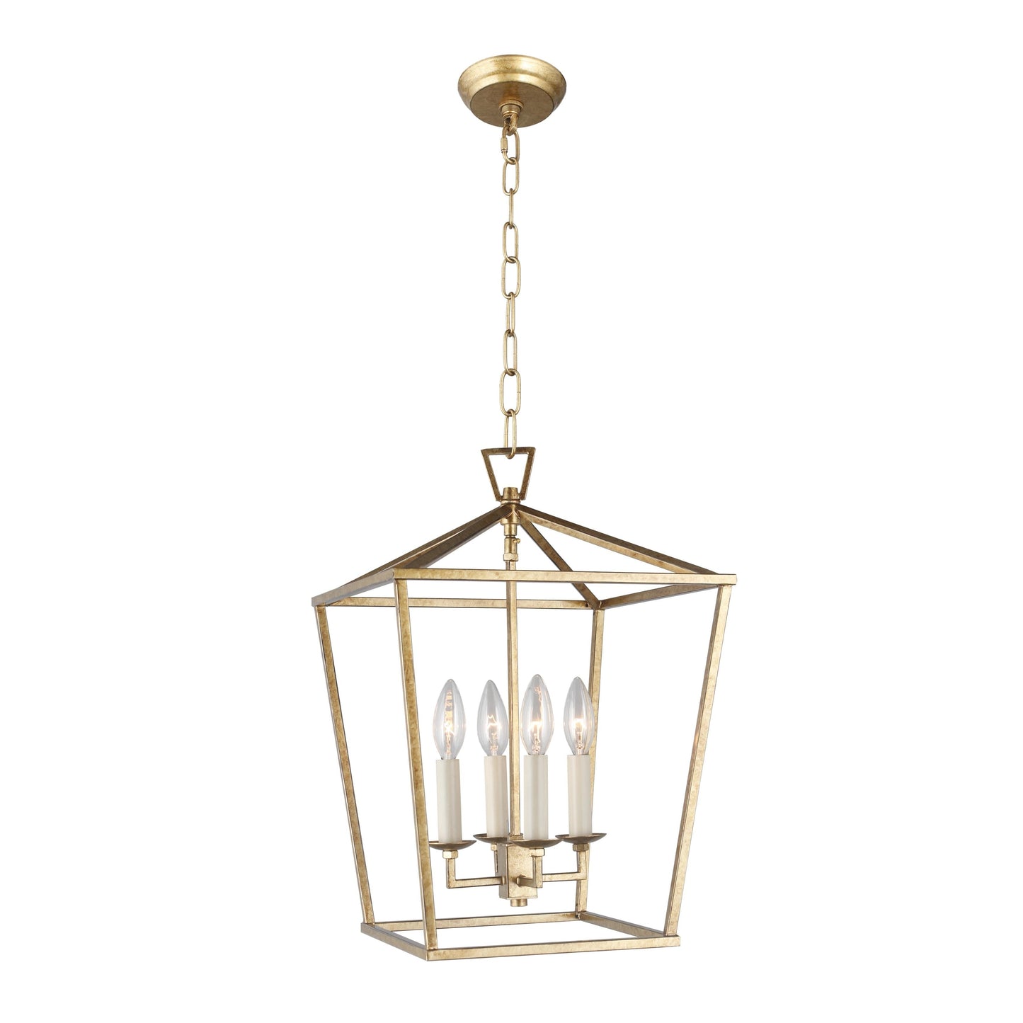 Lampadario a gabbia aperta con lanterna a forma di candela, per scale o isola della cucina - N/D