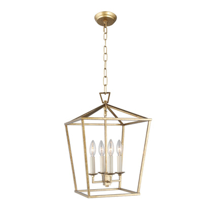 Lampadario a gabbia aperta con lanterna a forma di candela, per scale o isola della cucina - N/D