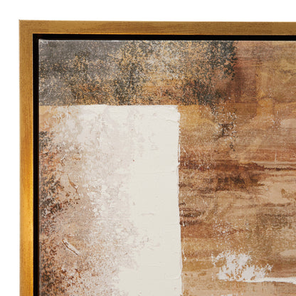Quadro su tela astratto con cornice dorata - Oro - CosmoLiving di Cosmopolitan