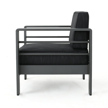 Set da salotto Cape Coral in alluminio da 7 pezzi con braciere di Christopher Knight Home