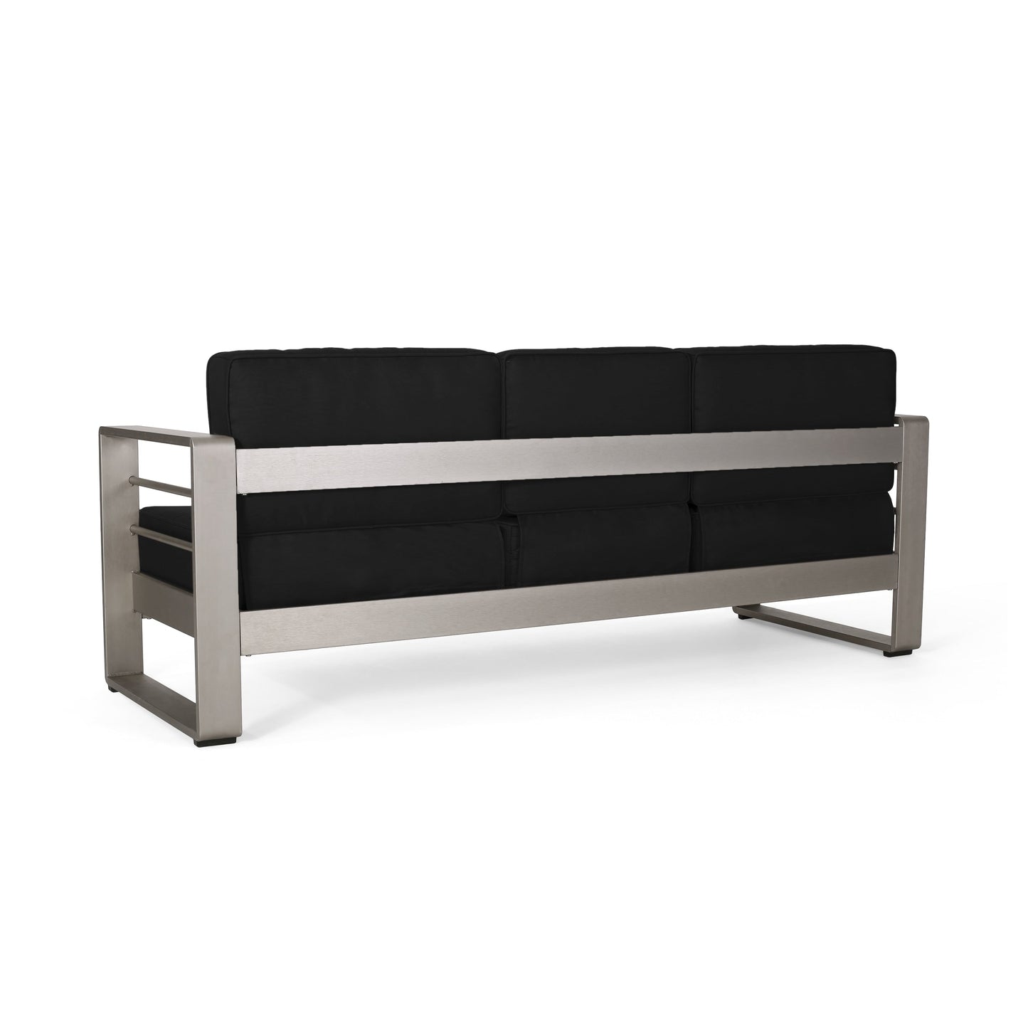 Set da esterno Cape Coral in alluminio e Sunbrella da 5 posti con cuscini di Christopher Knight Home