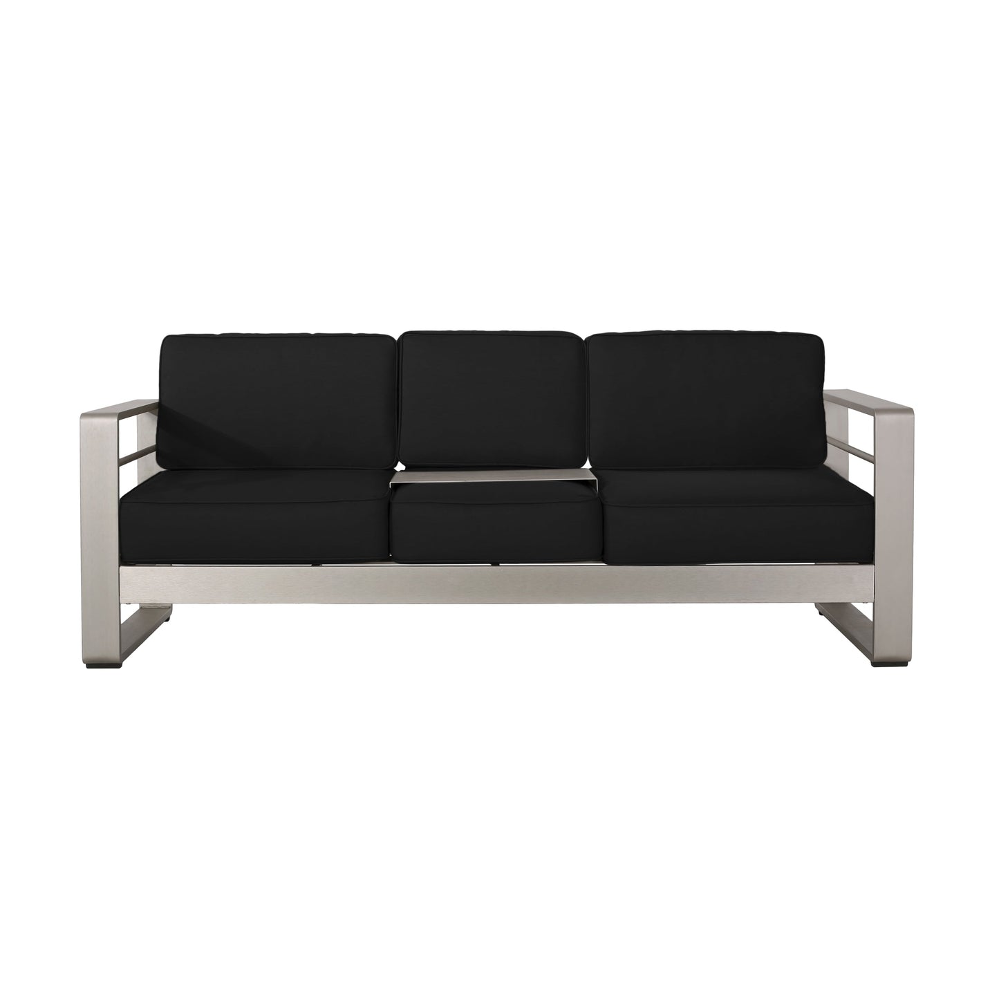 Set da esterno Cape Coral in alluminio e Sunbrella da 5 posti con cuscini di Christopher Knight Home