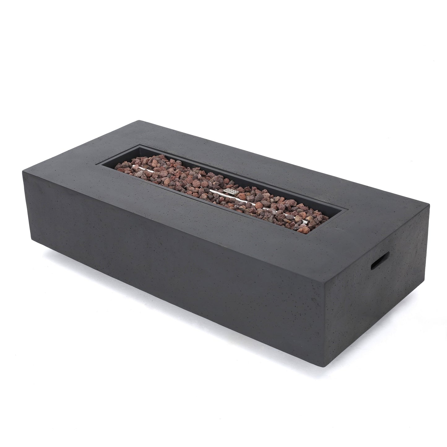 Set da giardino con tavolo da fuoco e chaise longue Cape Coral Grey da 5 pezzi di Christopher Knight Home