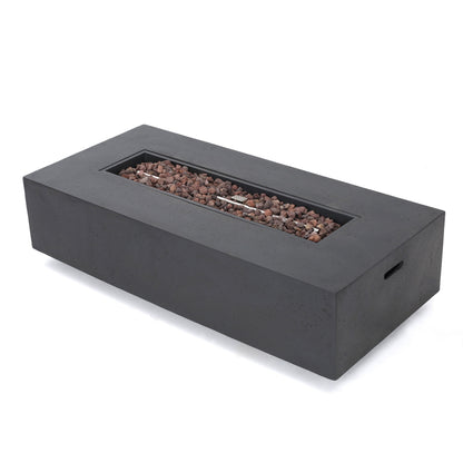 Set da giardino con tavolo da fuoco e chaise longue Cape Coral Grey da 5 pezzi di Christopher Knight Home