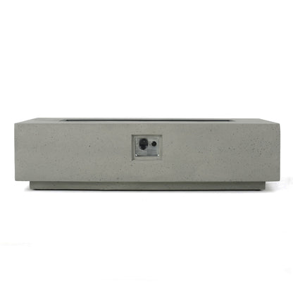 Set da giardino con tavolo da fuoco e chaise longue Cape Coral Grey da 5 pezzi di Christopher Knight Home
