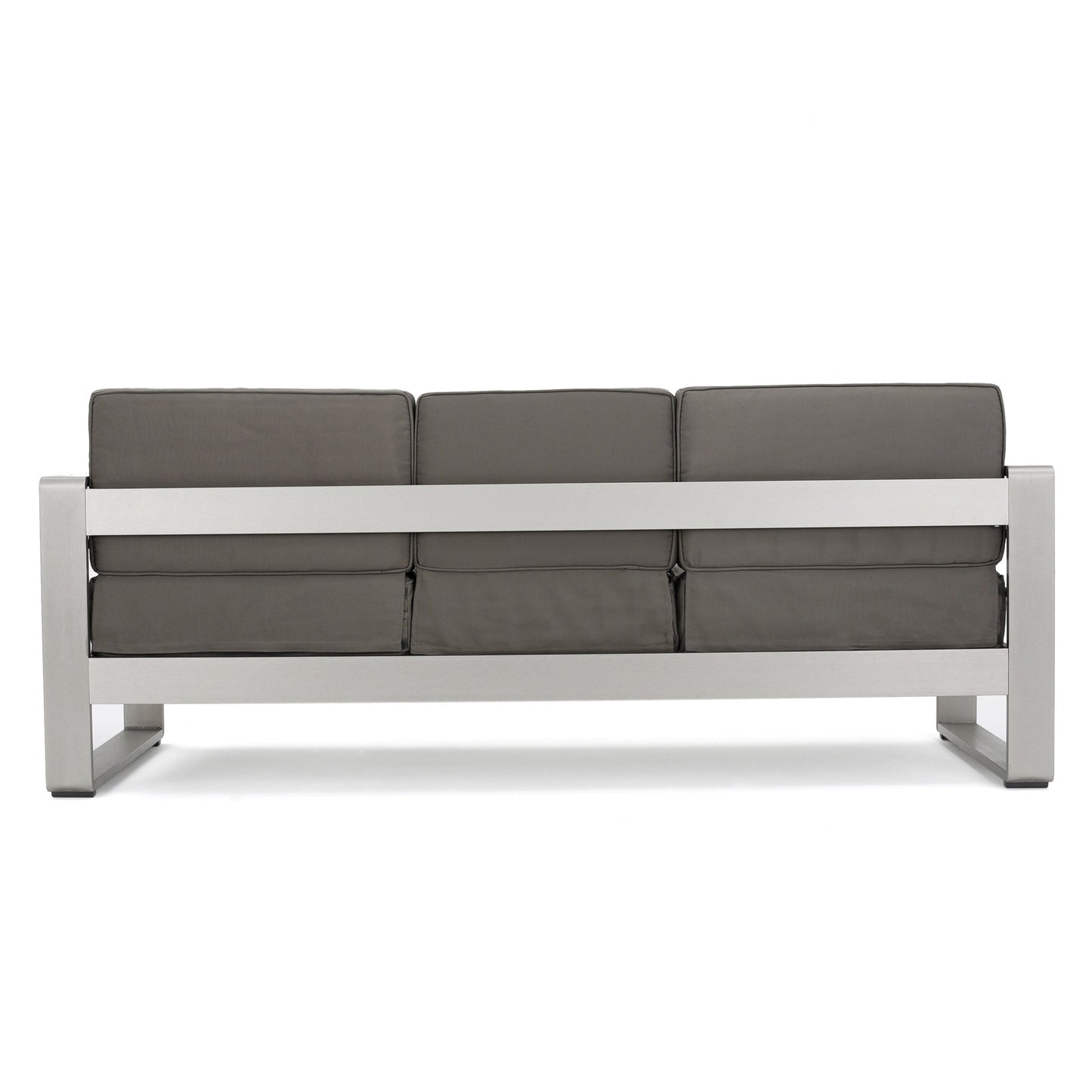 Set da esterno Cape Coral da 4 pezzi in alluminio con cuscini resistenti all'acqua di Christopher Knight Home