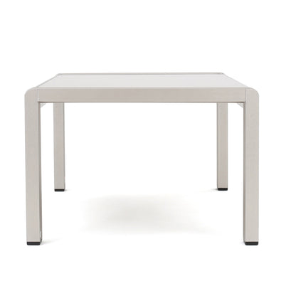 Set da esterno Cape Coral da 4 pezzi in alluminio con cuscini resistenti all'acqua di Christopher Knight Home