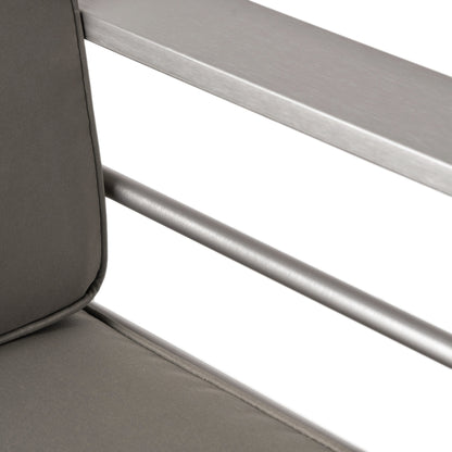 Set da esterno Cape Coral da 4 pezzi in alluminio con cuscini resistenti all'acqua di Christopher Knight Home