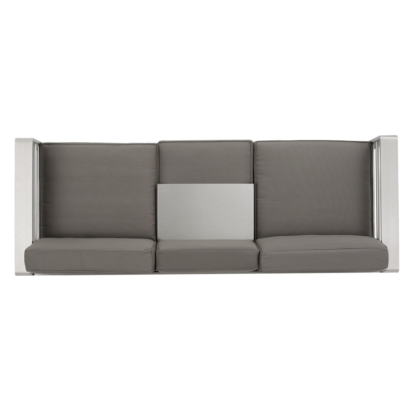 Set da esterno Cape Coral da 4 pezzi in alluminio con cuscini resistenti all'acqua di Christopher Knight Home