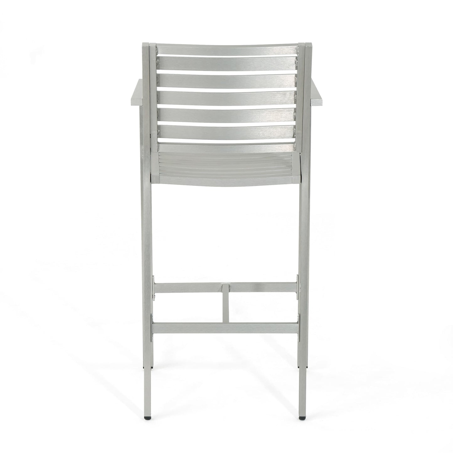Set da bar quadrato in alluminio da 5 pezzi Cape Coral Outdoor di Christopher Knight Home