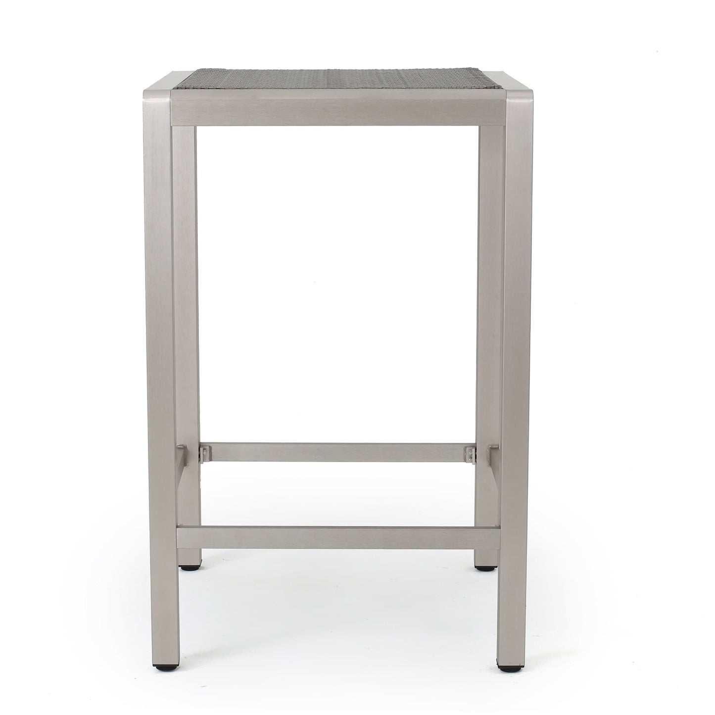 Set da bar quadrato in alluminio da 5 pezzi Cape Coral Outdoor di Christopher Knight Home