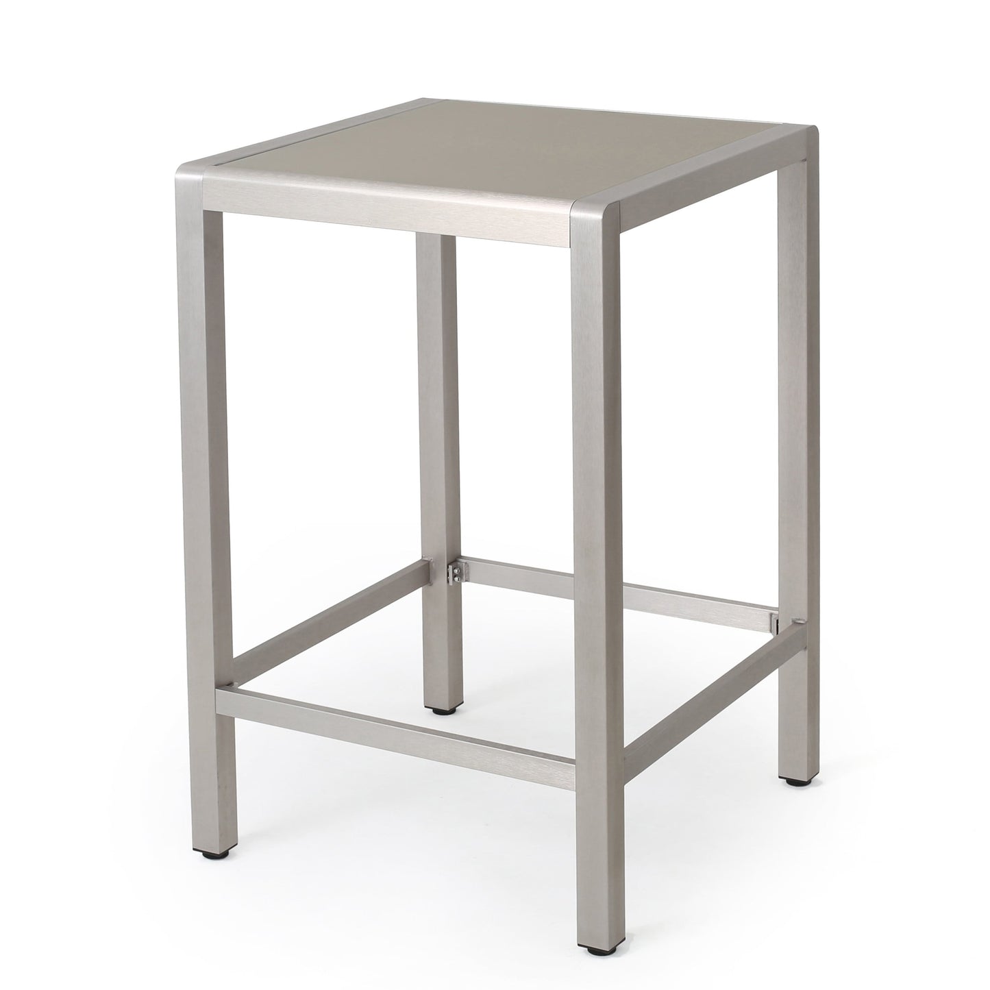 Set da bar quadrato in alluminio da 5 pezzi Cape Coral Outdoor di Christopher Knight Home