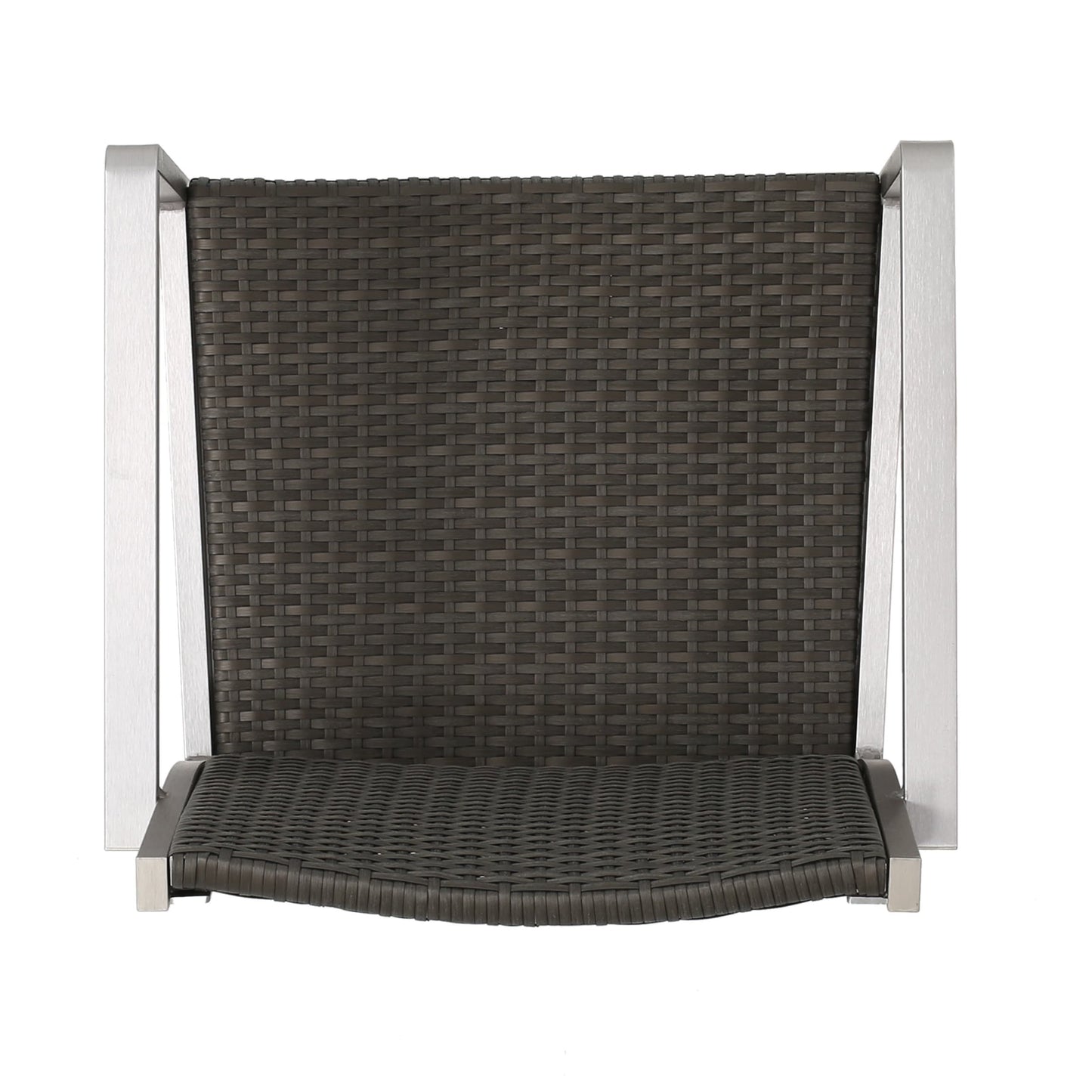 Set da bar quadrato in alluminio da 5 pezzi Cape Coral Outdoor di Christopher Knight Home