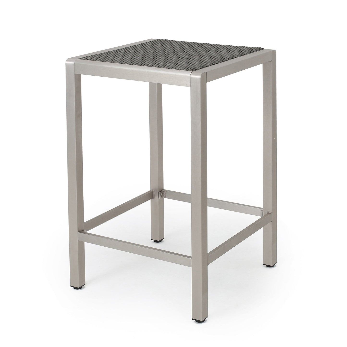 Set da bar quadrato in alluminio da 5 pezzi Cape Coral Outdoor di Christopher Knight Home
