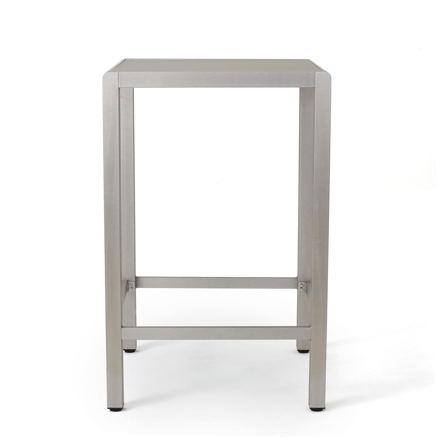 Set da bar quadrato in alluminio da 5 pezzi Cape Coral Outdoor di Christopher Knight Home