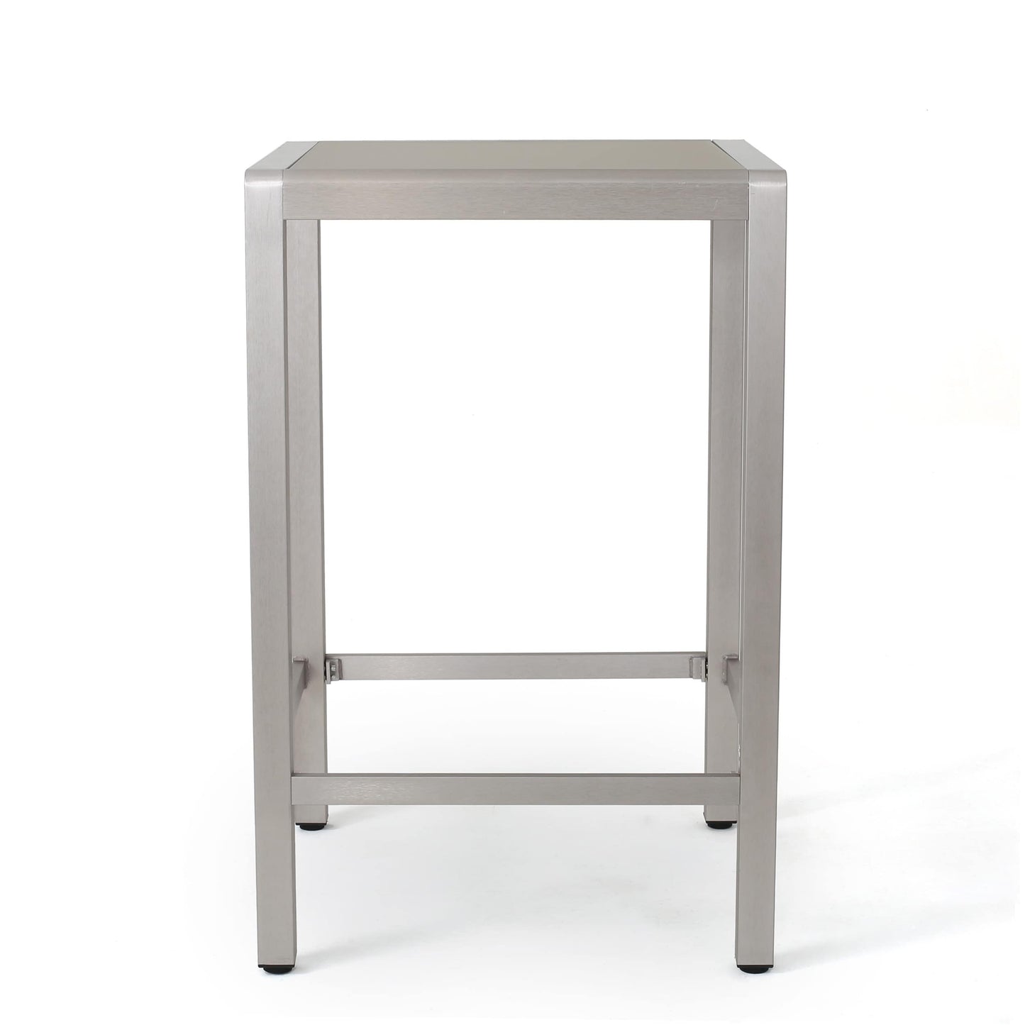 Set da bar quadrato in alluminio da 5 pezzi Cape Coral Outdoor di Christopher Knight Home