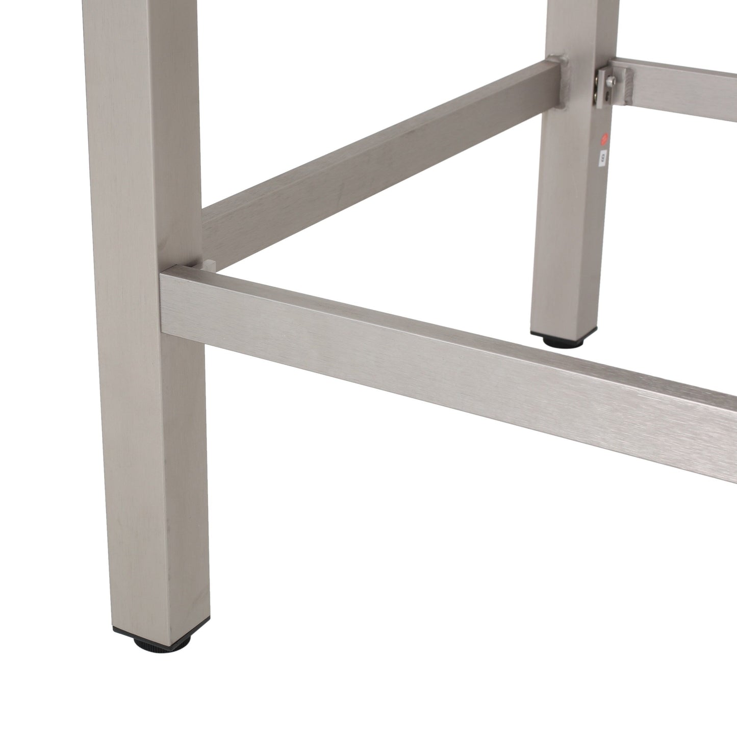 Set da bar quadrato in alluminio da 5 pezzi Cape Coral Outdoor di Christopher Knight Home