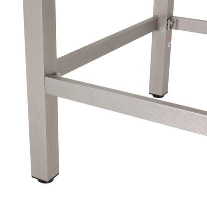 Set da bar quadrato in alluminio da 5 pezzi Cape Coral Outdoor di Christopher Knight Home