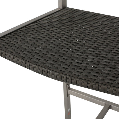 Set da bar quadrato in alluminio da 5 pezzi Cape Coral Outdoor di Christopher Knight Home