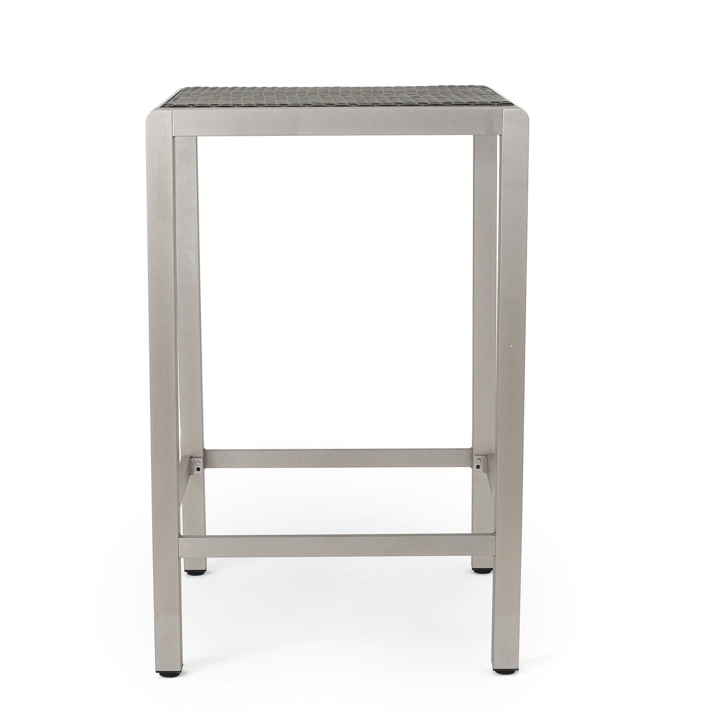 Set da bar quadrato in alluminio da 5 pezzi Cape Coral Outdoor di Christopher Knight Home