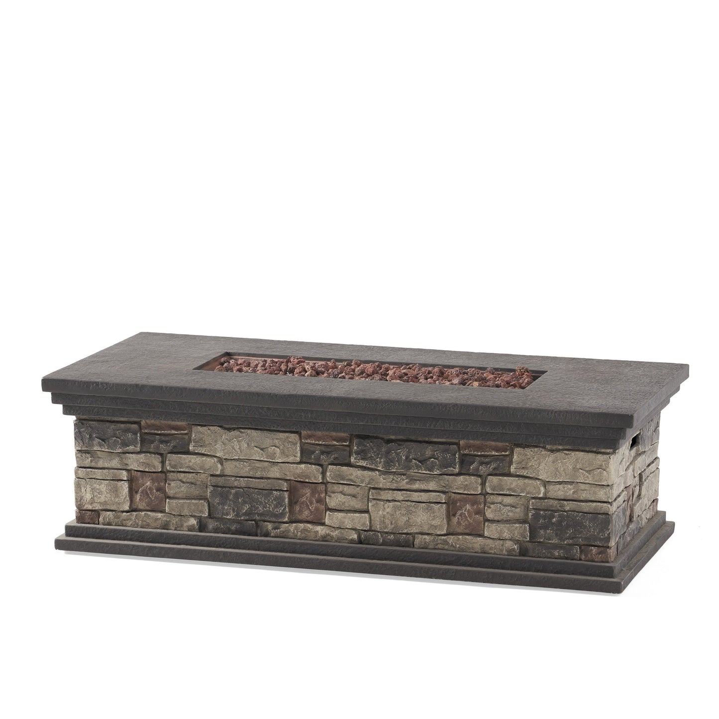 Set da giardino in alluminio con braciere Cape Coral Outdoor da 7 posti di Christopher Knight Home