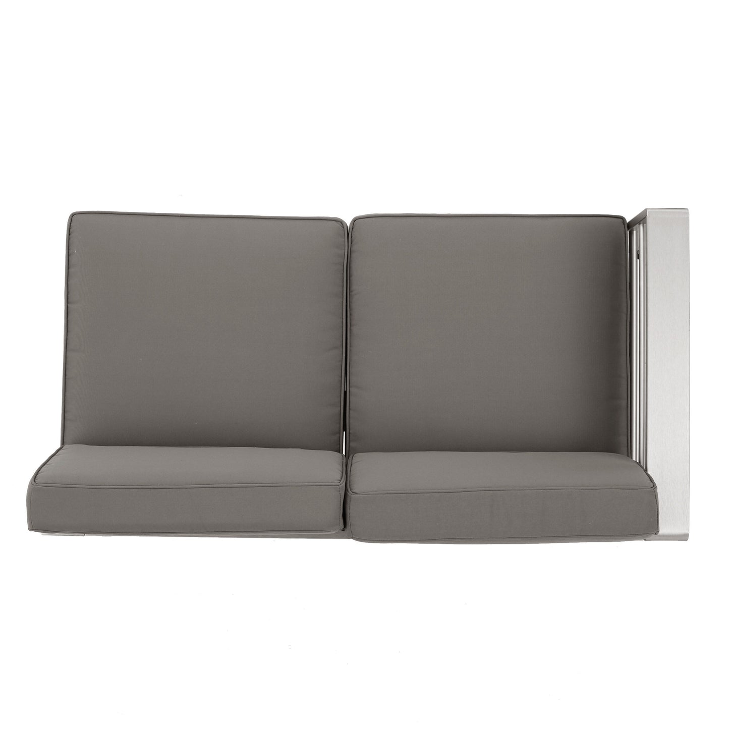 Set da giardino in alluminio con braciere Cape Coral Outdoor da 7 posti di Christopher Knight Home
