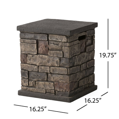 Set da giardino in alluminio con braciere Cape Coral Outdoor da 7 posti di Christopher Knight Home