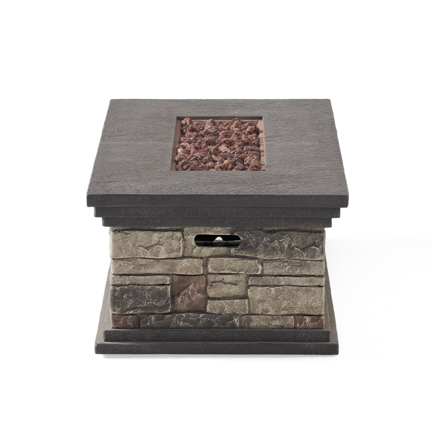 Set da giardino in alluminio con braciere Cape Coral Outdoor da 7 posti di Christopher Knight Home
