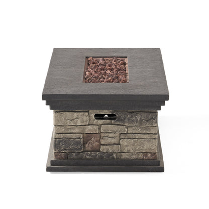 Set da giardino in alluminio con braciere Cape Coral Outdoor da 7 posti di Christopher Knight Home