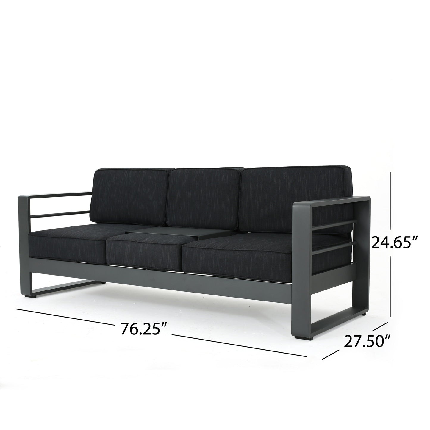 Set da esterno Cape Coral in alluminio da 5 pezzi con cuscini di Christopher Knight Home